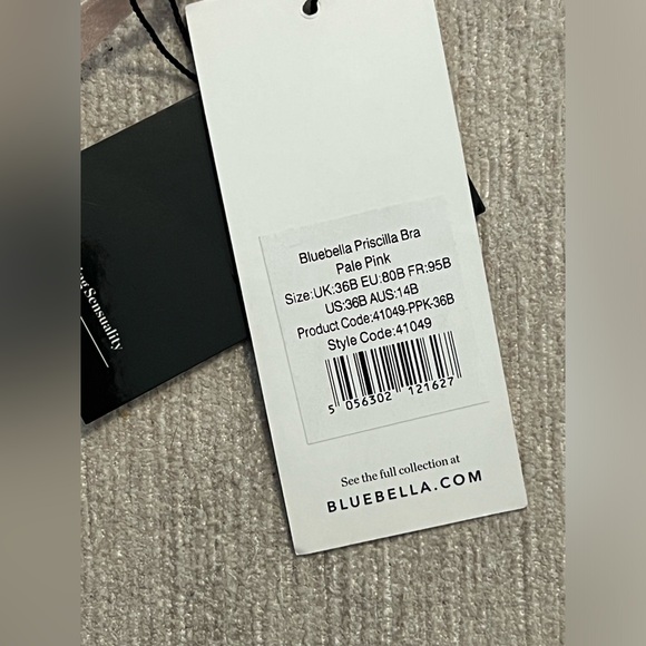 Bluebella Priscilla Bra, thong and detachable harness in Pale Pink NWT - Picture 6 of 14